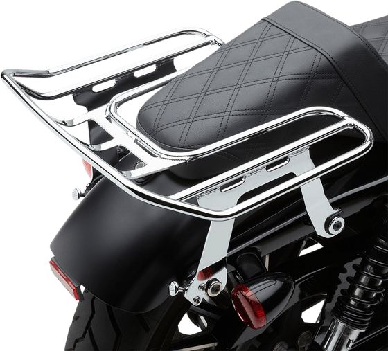 Sportster 883 (2004 - 2009) chrome wrap-around luggage rack | COBRA