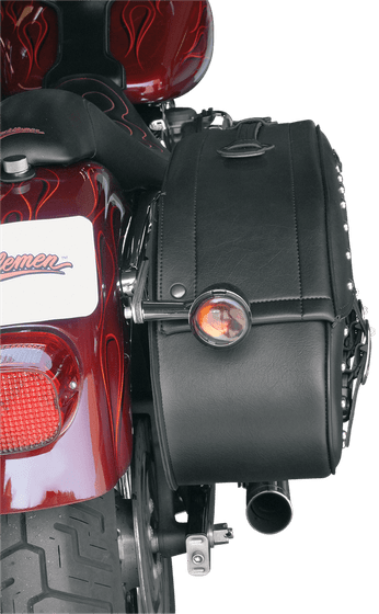 SOFTAIL SPRINGER (1988 - 2009) s4 desperado rigid-mount quick-detach slant saddlebags | SADDLEMEN