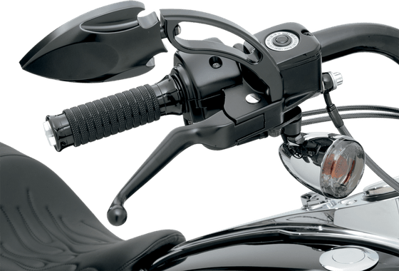 SPORTSTER 883 CUSTOM (1998 - 2003) wide blade black brake and clutch lever set for 1996-2015 harley davidson big twins | DRAG SPECIALTIES