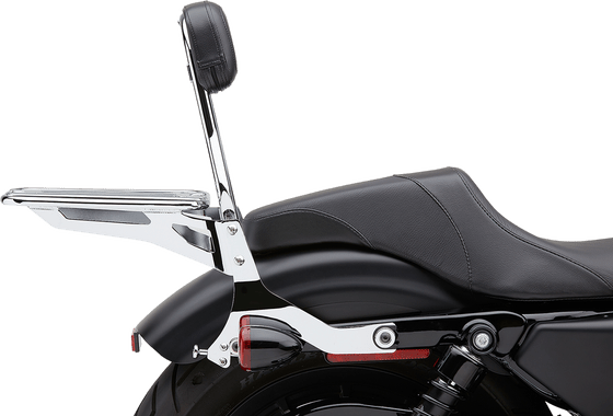 Sportster 883 (2005 - 2009) detachable quick chrome backrest | COBRA