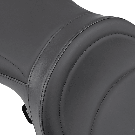 Sportster 883 (2005 - 2009) wide low-profile rear 2-up vinyl black seat | DRAG SPECIALTIES SEATS