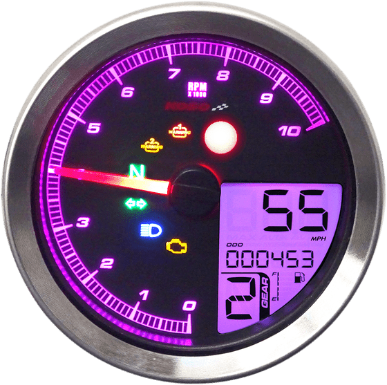 Sportster 883 (2004 - 2009) tachometer multi meter hd-04 bk | KOSO NORTH AMERICA