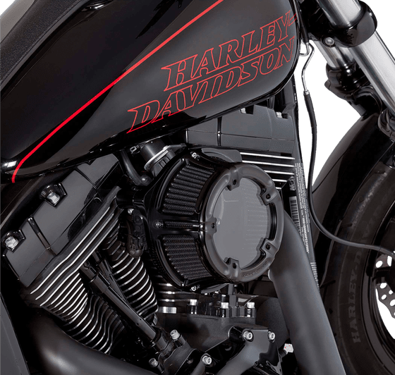 ROAD GLIDE CUSTOM (2010 - 2016) method clear series twin cam black air cleaner kit | ARLEN NESS