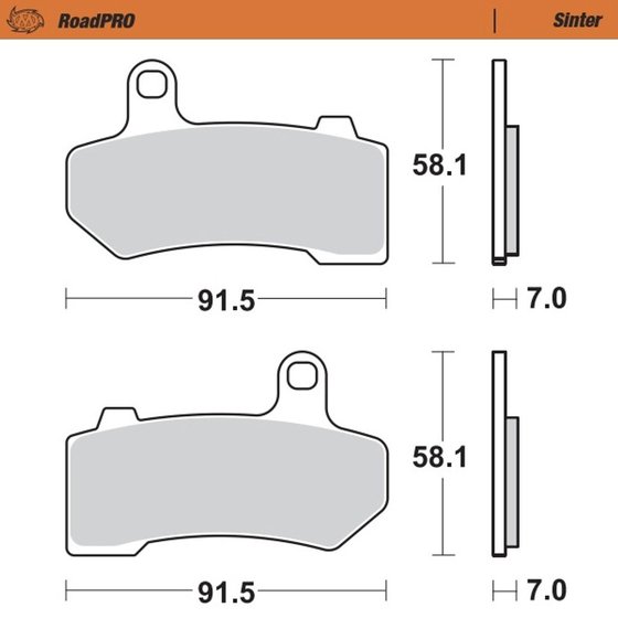 ROAD KING CLASSIC (2008 - 2019) sintered front brake pad | MOTO-MASTER