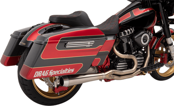 ROAD GLIDE LIMITED CLASSIC (2020 - 2022) road rage iii 2-into-1 short brushed stainless steel exhaust system | BASSANI XHAUST