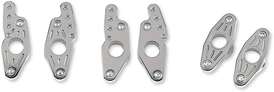 SPORT GLIDE/TOURING GT/DISC GLIDE (1984 - 1992) milled chrome swingarm blocks | ACCUTRONIX