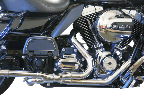 CVO ROAD GLIDE SCREAMIN EAGLE/ULTRA (2011 - 2016) dual chrome header pipes | BASSANI XHAUST