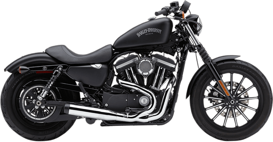 SPORTSTER 1200 CUSTOM (2007 - 2013) chrome 2-into-1 exhaust system | COBRA