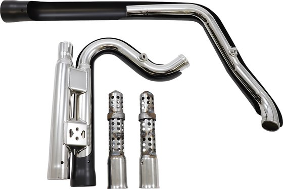 DYNA SWITCHBACK (2012 - 2016) speedster 909 short 2-into-2 black exhaust system | COBRA