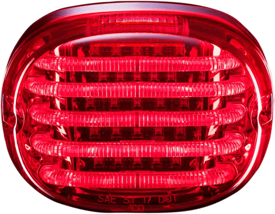 DYNA SUPERGLIDE CUSTOM (2005 - 2014) probeam squareback led taillight red | CUSTOM DYNAMICS