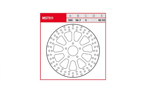 NIGHT ROD (2006 - 2007) fixed round brake rotor | TRW