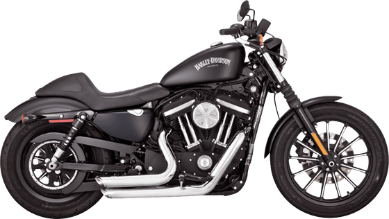 SCREAMIN EAGLE ROAD KING CVO (2007 - 2014) 2-1 black exhaust system for harley fl 2007-2016 | S&S CYCLE