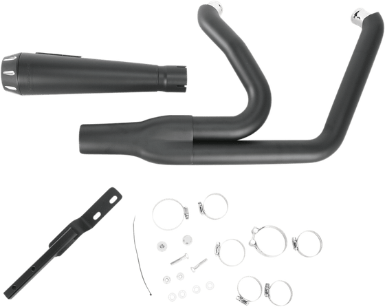 SOFTAIL SPRINGER (2009 - 2009) road rage short black exhaust | BASSANI XHAUST