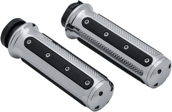 SPORTSTER 1200 IRON (2018 - 2021) heavy industry chrome grips | KURYAKYN