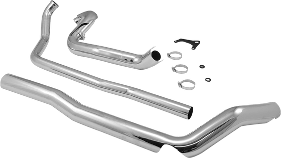 ROAD KING CUSTOM (2004 - 2006) chrome true dual headpipes for fl 1995-2006 | COBRA