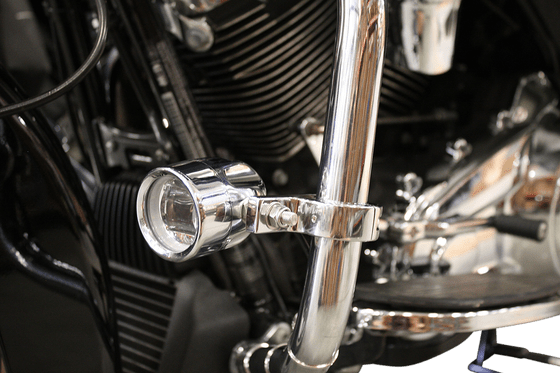 ROAD KING (1997 - 2013) chrome fog light | CUSTOM DYNAMICS