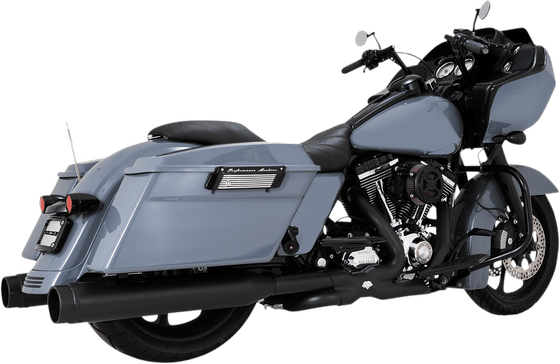 ELECTRA GLIDE STANDARD POLICE (1995 - 2010) tq 4.5" black muffler for harley davidson (1995-2016) | VANCE & HINES