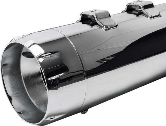 ROAD GLIDE CUSTOM (2017 - 2022) mk45 chrome slip-on muffler with thruster end cap | S&S CYCLE