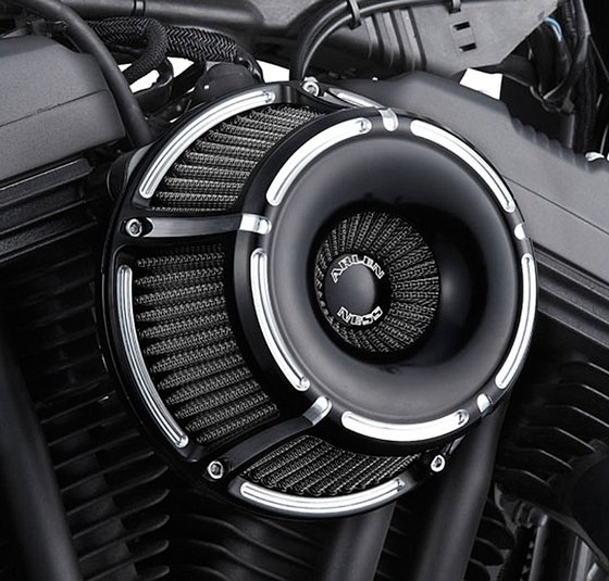 SPORTSTER FORTY-EIGHT (2010 - 2019) inverted big sucker slot track black air cleaner kit | ARLEN NESS