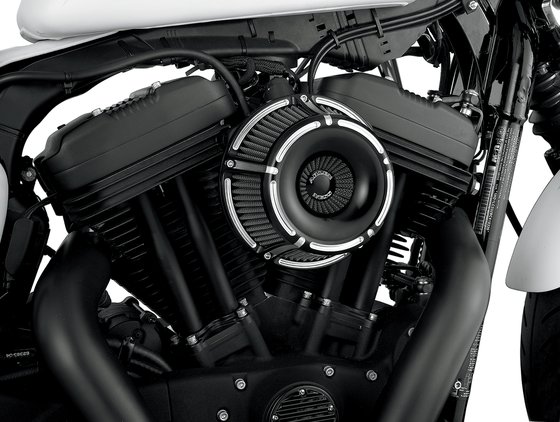 SPORTSTER FORTY-EIGHT (2010 - 2019) inverted big sucker slot track black air cleaner kit | ARLEN NESS