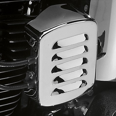 HERITAGE SOFTAIL CLASSIC (1979 - 1999) louvered chrome coil cover | DRAG SPECIALTIES