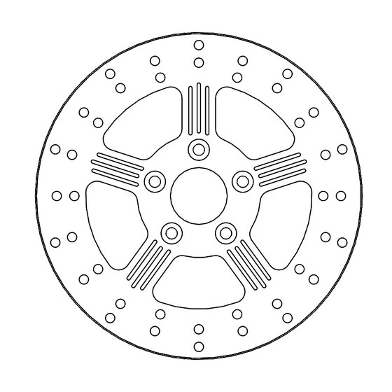 DYNA SUPERGLIDE (1987 - 1999) round rear brake rotor | MOTO-MASTER