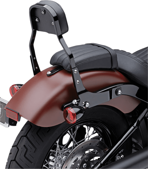 SOFTAIL SLIM (2018 - 2021) detachable square black backrest | COBRA