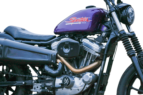 SCREAMIN EAGLE ROAD KING CVO (2002 - 2014) tribute black air cleaner cover | S&S CYCLE