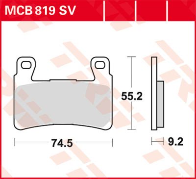 SOFTAIL LOW RIDER (2018 - 2021) sintered metal brake pad | TRW