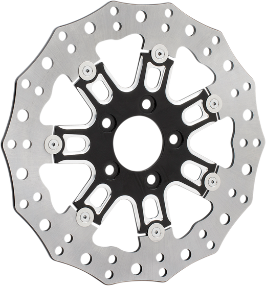 ROAD GLIDE CUSTOM (2010 - 2013) front brake rotor 11.8" black for 7-valve wheel | ARLEN NESS