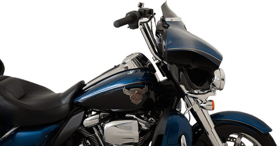 TRI GLIDE ULTRA CLASSIC/CVO (2014 - 2022) super low 4" flare windshield - black | KLOCK WERKS