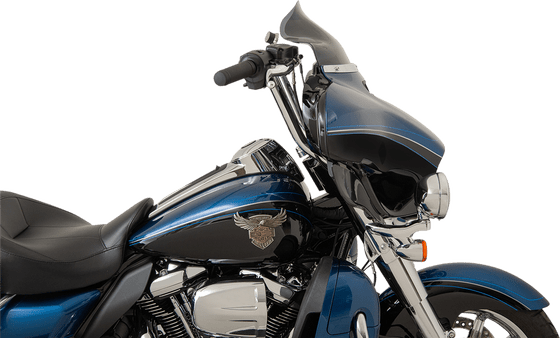 TRI GLIDE ULTRA CLASSIC/CVO (2014 - 2022) 8.5" dark smoke flare windshield for harley flht | KLOCK WERKS