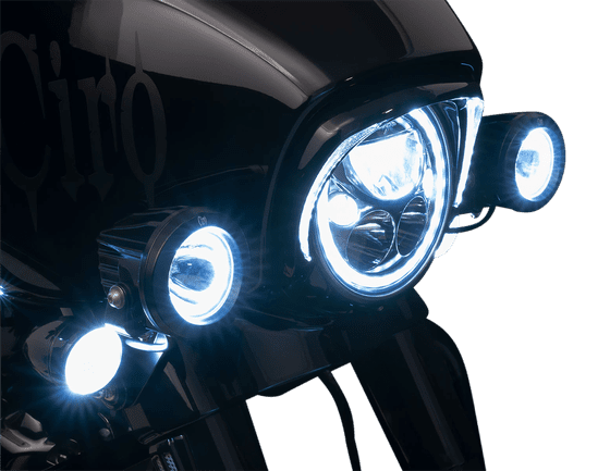 CVO STREET GLIDE (2015 - 2022) tac-10 spot lights in black | CIRO