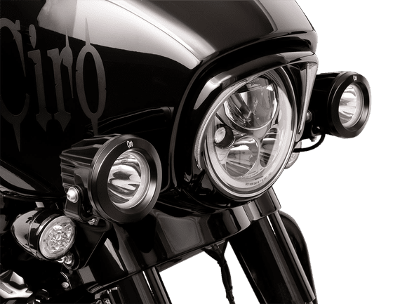 STREET GLIDE SPECIAL (2014 - 2022) tac-10 spot lights in black | CIRO