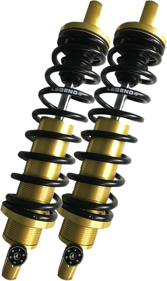 SPORTSTER FORTY-EIGHT (2010 - 2022) revo-a rear shocks (gold, 12") | LEGEND SUSPENSION