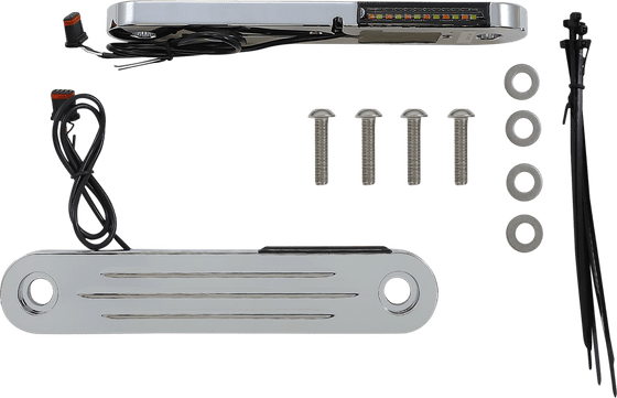 STREET GLIDE SPECIAL (2014 - 2022) chrome license plate frame with dynamic led strip | CUSTOM DYNAMICS