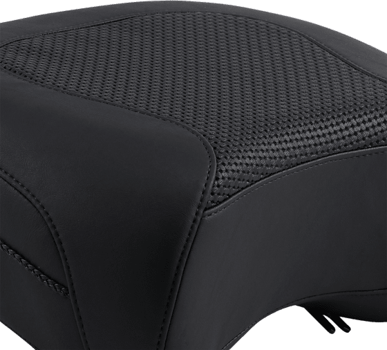 CVO STREET GLIDE (2010 - 2022) pillion pad with textured recessed seat for harley fx-fl | MUSTANG