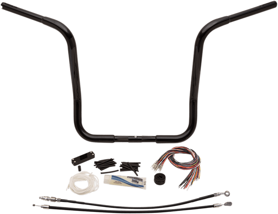 ELECTRA GLIDE ULTRA LIMITED LOW (2010 - 2013) 16" black handlebar | FAT BAGGERS INC.