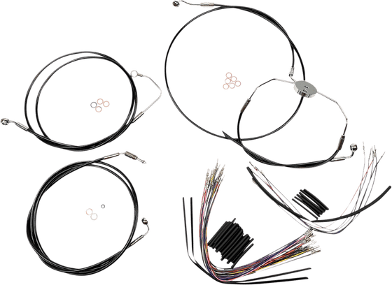 CVO ROAD GLIDE SCREAMIN EAGLE/ULTRA (2009 - 2013) control cable kit xr black | MAGNUM