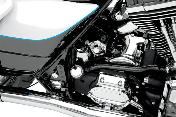 TRI GLIDE ULTRA CLASSIC/CVO (2010 - 2017) chrome solenoid end cover for 1991-2022 harley davidson big twin motorcycles | DRAG SPECIALTIES