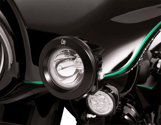 STREET GLIDE (2014 - 2022) tac-10 spot lights in black | CIRO