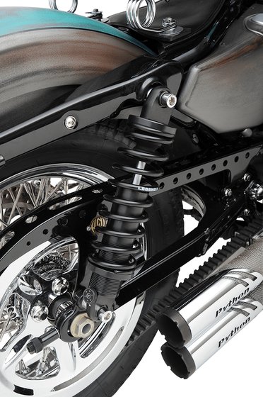 SPORTSTER 1200 ROADSTER (2004 - 2008) revo-a black rear shocks - 12" standard | LEGEND SUSPENSION