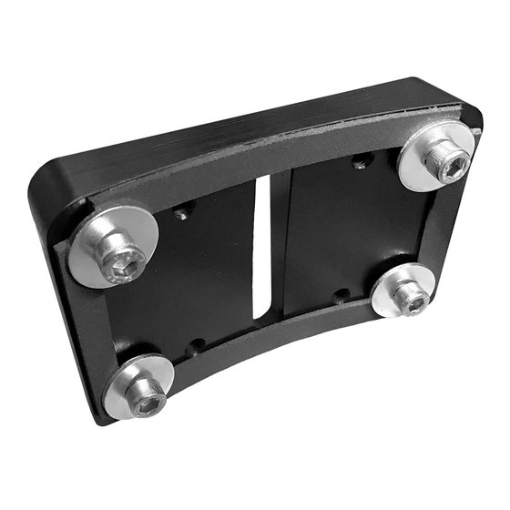 STREET GLIDE SPECIAL (2014 - 2016) mounting adapter for license plate (black) | HEINZ BIKES