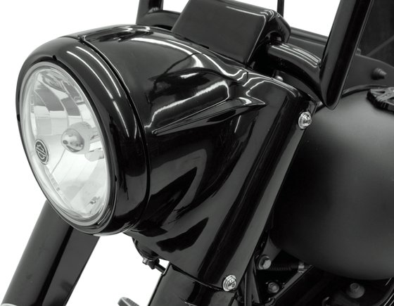 HERITAGE SOFTAIL CLASSIC (1986 - 2017) headlight nacelle kit for 7" headlight black | DRAG SPECIALTIES