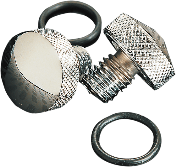 HERITAGE SPRINGER SOFTAIL CLASSIC (2005 - 2007) knurled chrome seat bolt | DRAG SPECIALTIES