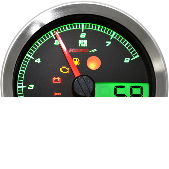 SOFTAIL STREET BOB (2018 - 2022) tachometer multi meter hd-04 silver | KOSO NORTH AMERICA