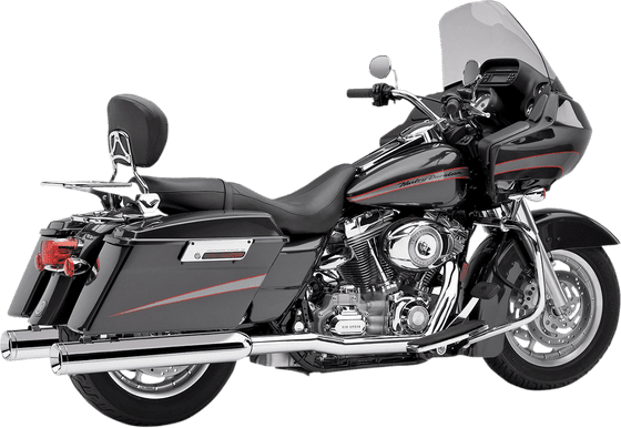 ROAD KING (2007 - 2008) chrome true dual headpipes for 2007-2008 fl models | COBRA