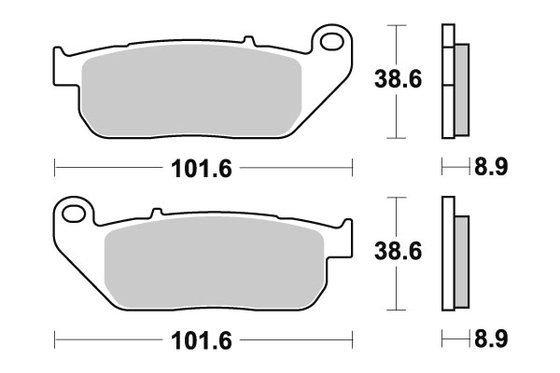 SPORTSTER 1200 CUSTOM (2004 - 2013) brakepads sintered | SBS