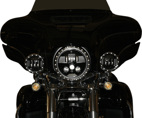 TRI GLIDE ULTRA CLASSIC/CVO (2009 - 2022) probeam 7" led headlamp black | CUSTOM DYNAMICS