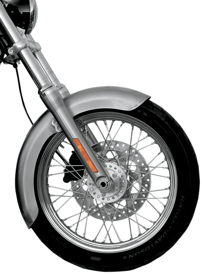 DYNA WIDE GLIDE (2010 - 2017) front fender for 19" wheels - natural-raw - steel | RUSS WERNIMONT DESIGNS